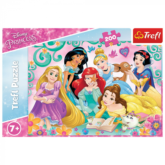 Puzzle Trefl 200 Printesele Disney într-o Seară de Poveste  [3]