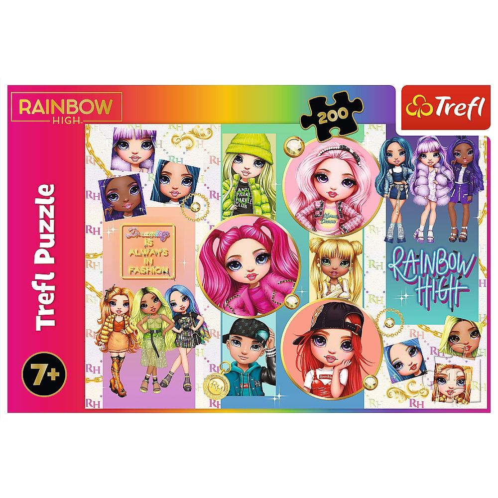 Puzzle Trefl 200 Rainbowhigh Papusile [3]