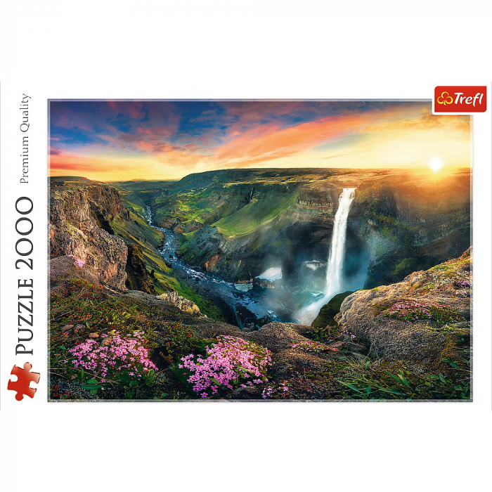 Puzzle Trefl 2000 Cascada Haifoss Islanda  [3]