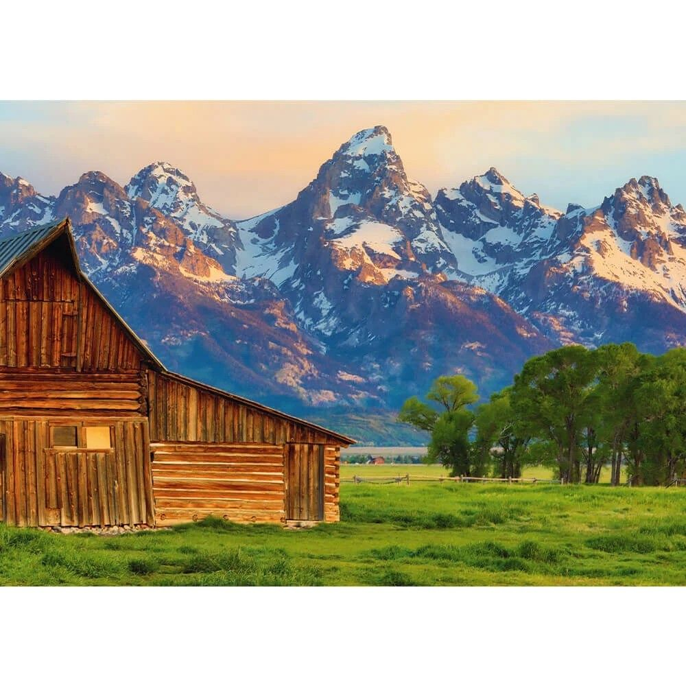 PUZZLE TREFL 2000 COLECTIA SUA VEDERE A MUNTILOR TETON CU POSTER INCLUS [2]