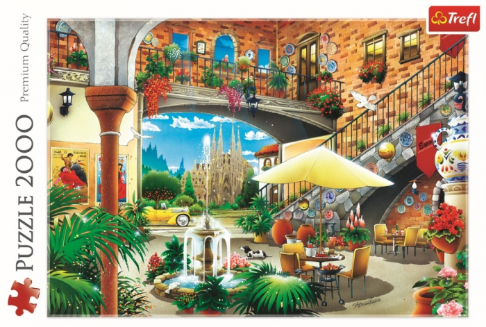 Puzzle Trefl 2000 Vedere din Barcelona  [3]