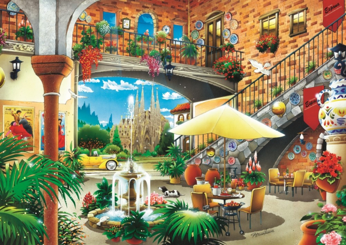 Puzzle Trefl 2000 Vedere din Barcelona  [2]