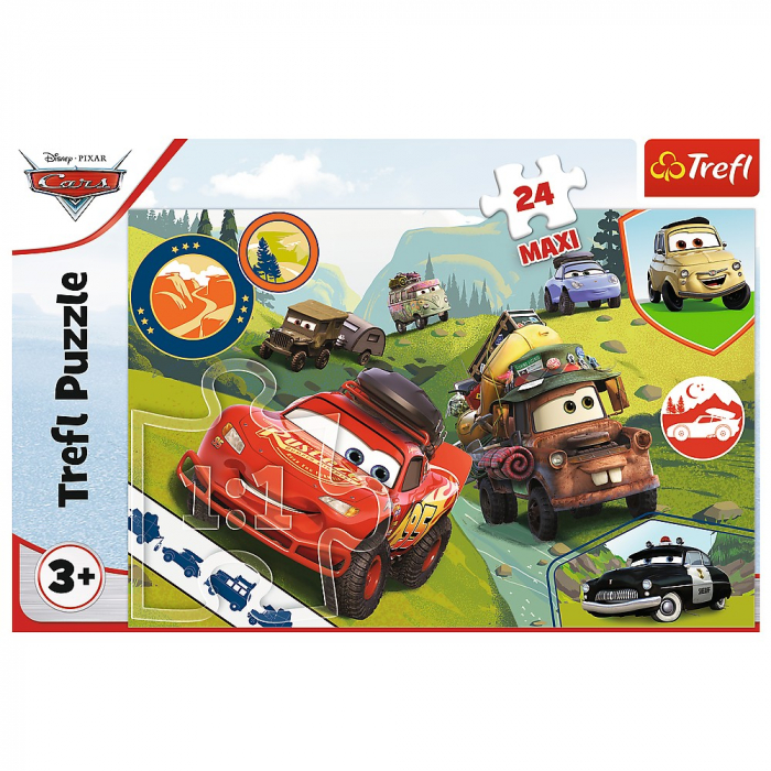 Puzzle Trefl 24 Maxi Cars Mașinuțele Fericite  [3]