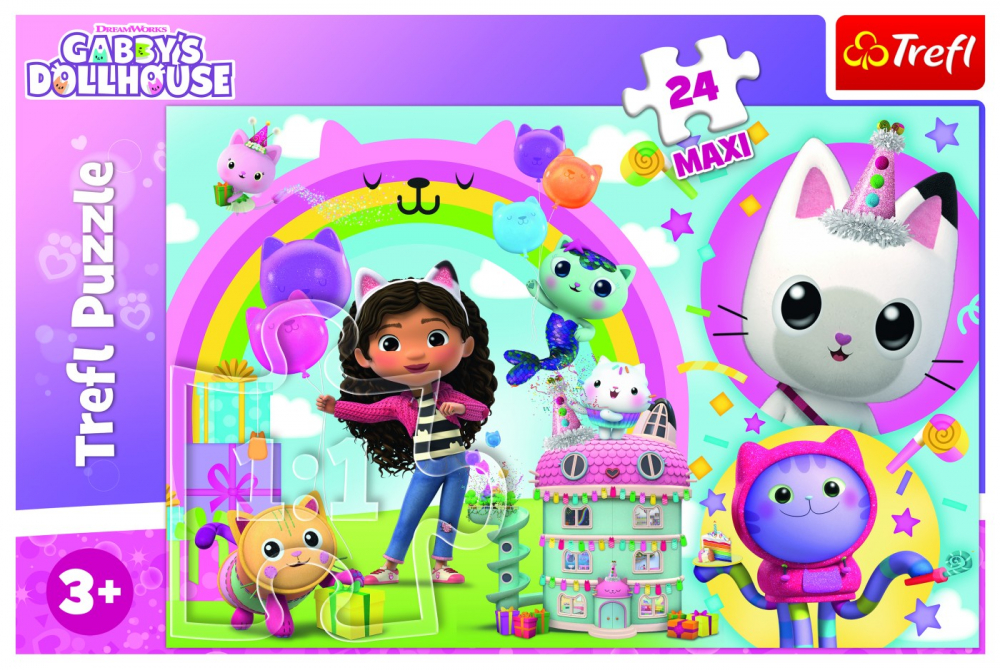 Puzzle Trefl 24 Maxi Gabbys Dollhouse Casa Lui Gabby [4]