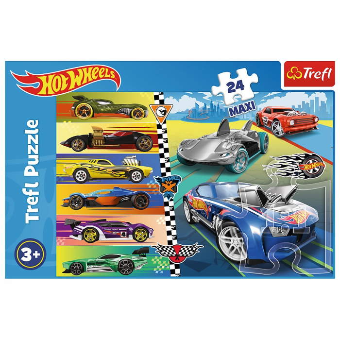 Puzzle Trefl 24 Maxi Hot Wheels Mașinile Deosebite  [3]