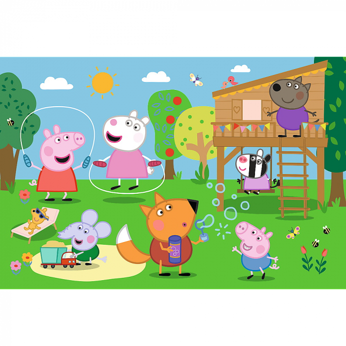 Puzzle Trefl 24 Maxi Peppa Pig Distracția din Iarbă  [2]