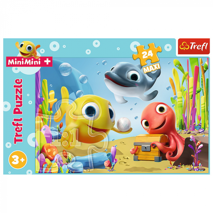 Puzzle Trefl 24 Maxi Peștișorii Fericiți  [3]