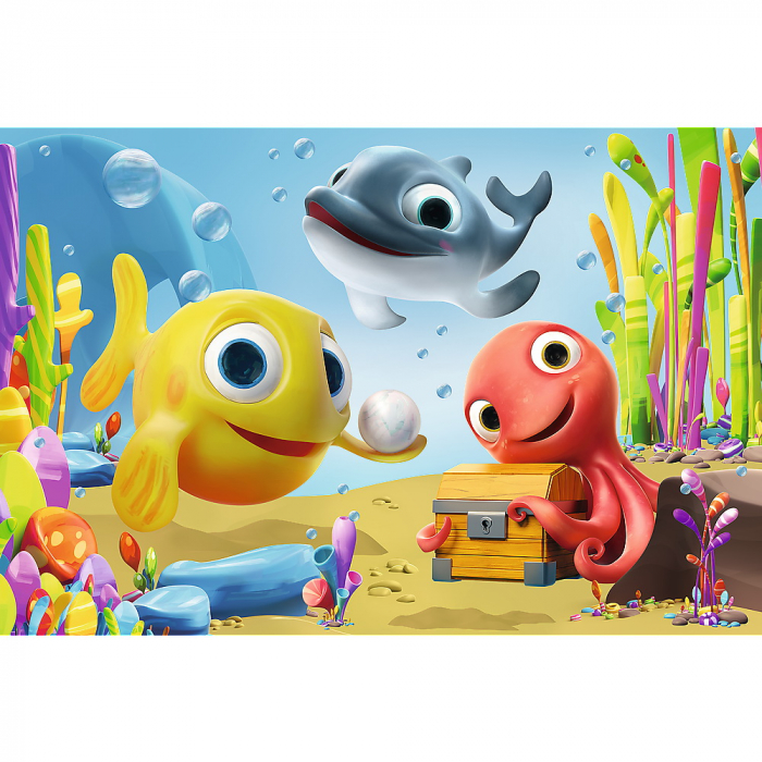 Puzzle Trefl 24 Maxi Peștișorii Fericiți  [2]