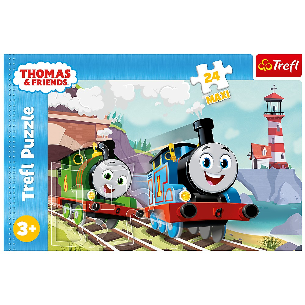 Puzzle Trefl 24 Maxi, Thomas, Tom și Percy pe Linii [3]