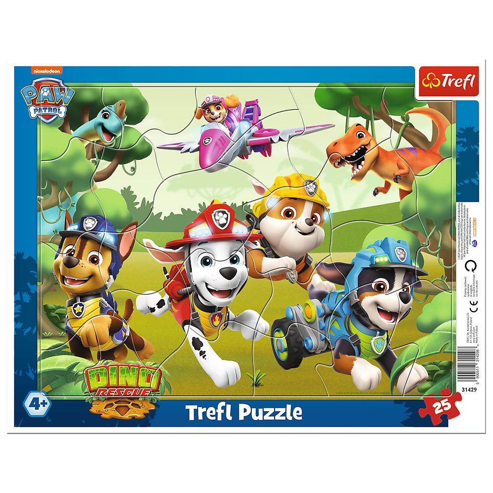 PUZZLE TREFL 25 PATRULA CATELUSILOR TRUCURI DE CASCADORII PENTRU CAINI