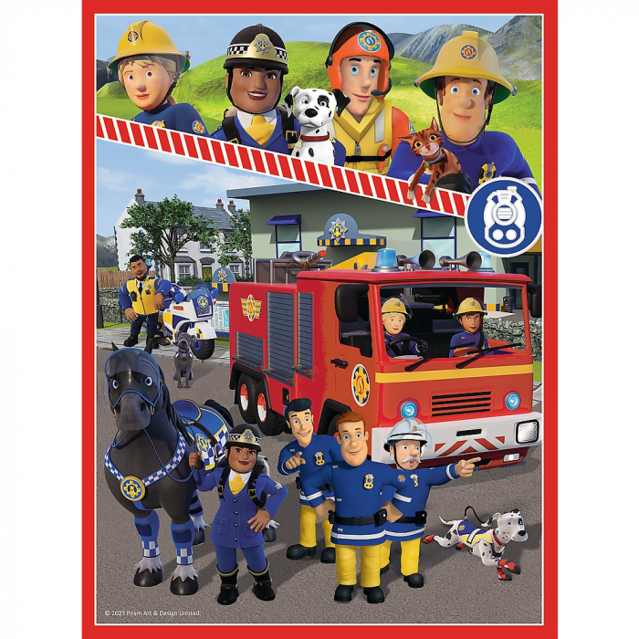 Puzzle Trefl 2in1 Memo Pompierul Sam Echipa Pompierilor  [2]