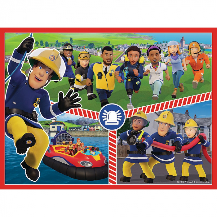 Puzzle Trefl 2in1 Memo Pompierul Sam Echipa Pompierilor  [3]
