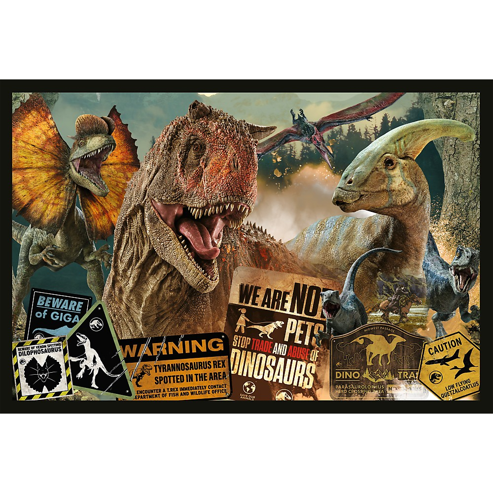 PUZZLE TREFL 2X200 JURRASIC WORLD LUME PREISTORICA [2]