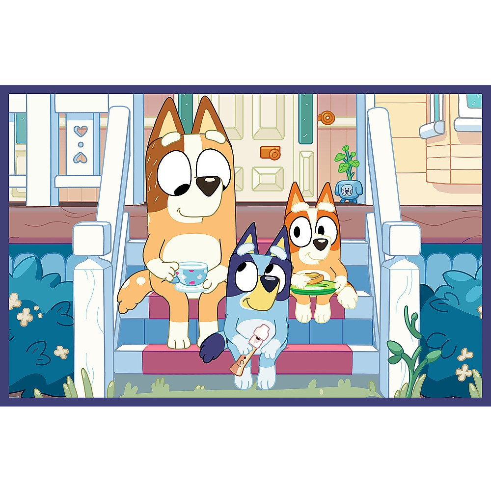 PUZZLE TREFL 2X24 BLUEY DISTRACTIE CU BLUEY [2]