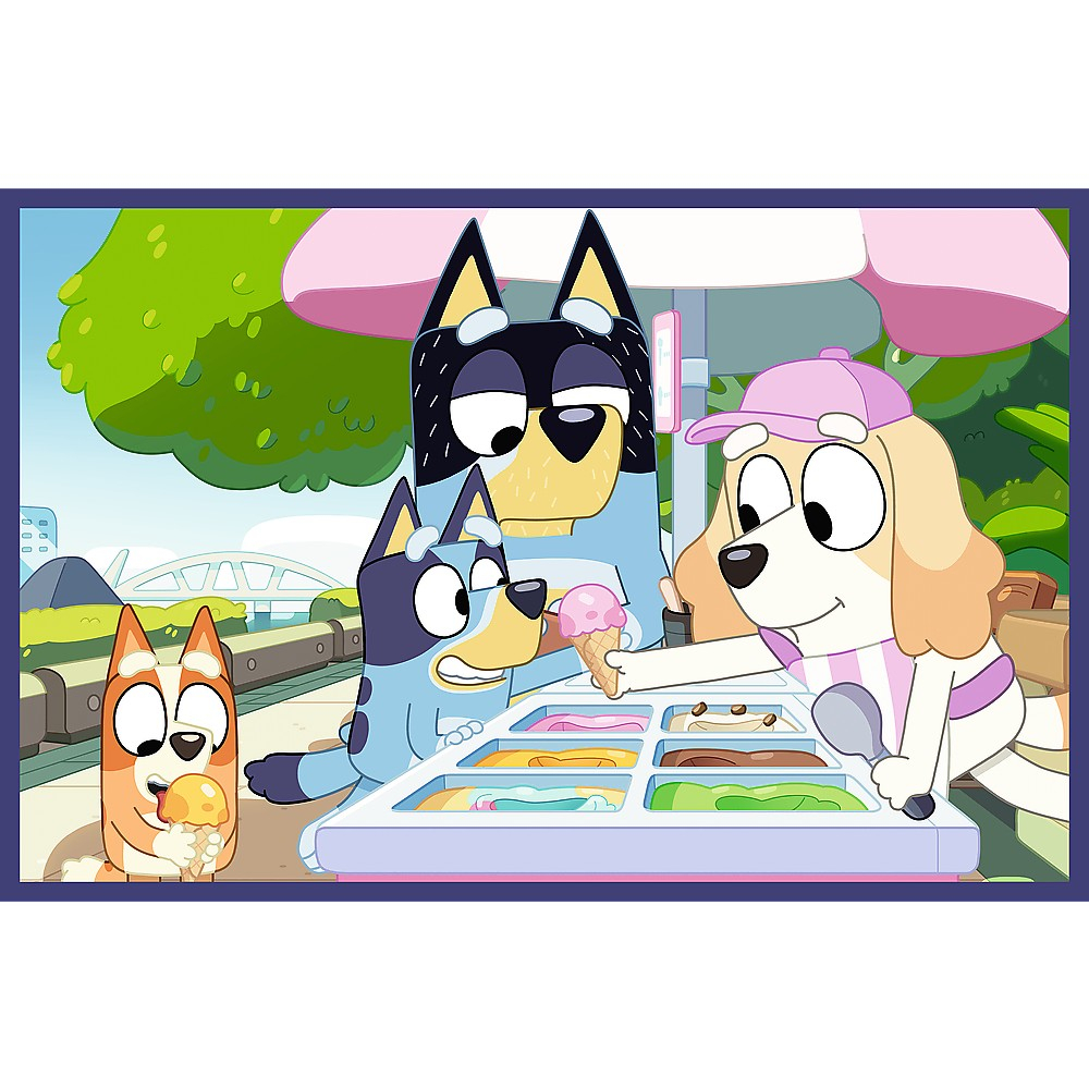 PUZZLE TREFL 2X24 BLUEY DISTRACTIE CU BLUEY [3]