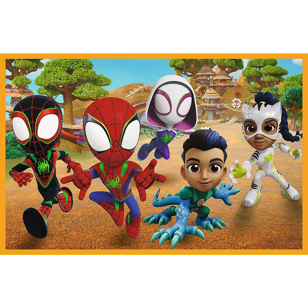 PUZZLE TREFL 2X24 SPIDEY AND HIS AMAZING FRIENDS DINO-WEBS SPIDEY SI DINOZAURII [2]