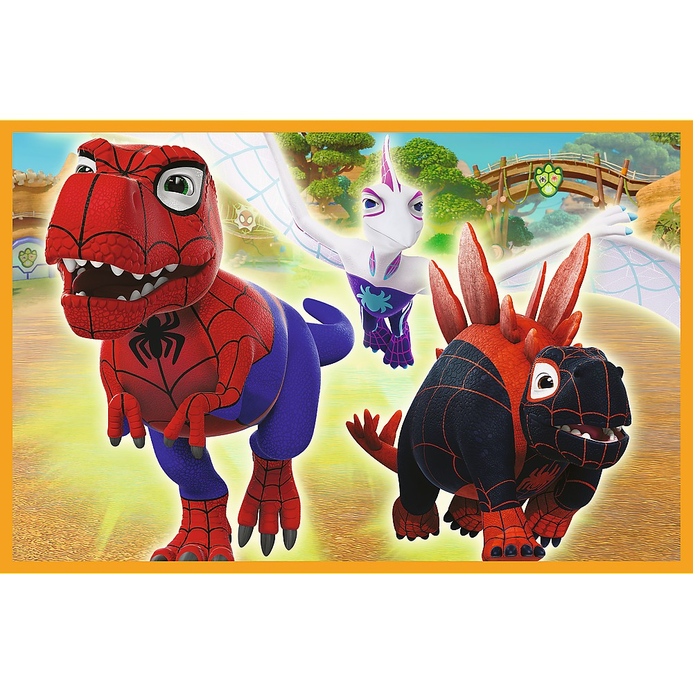 PUZZLE TREFL 2X24 SPIDEY AND HIS AMAZING FRIENDS DINO-WEBS SPIDEY SI DINOZAURII [3]