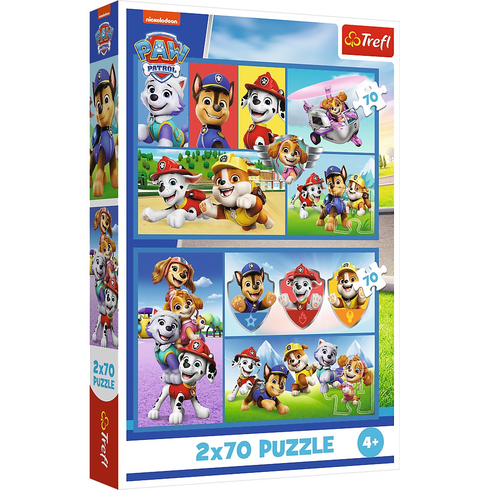 PUZZLE TREFL 2X70 PATRULA CATELUSILOR ECHIPA CATELUSILOR