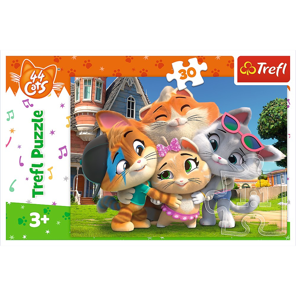 PUZZLE TREFL 30 44 PISICI IMBRATISAREA PISICILOR [3]