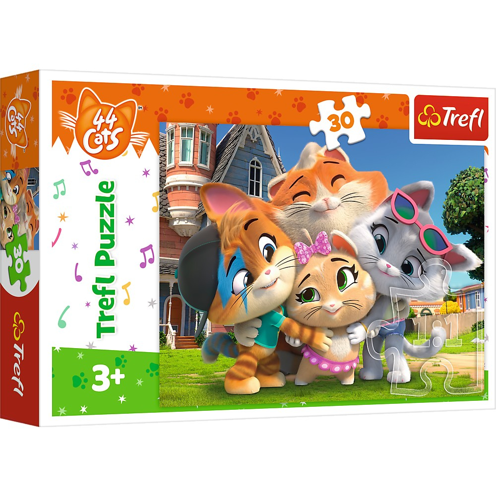 PUZZLE TREFL 30 44 PISICI IMBRATISAREA PISICILOR [1]