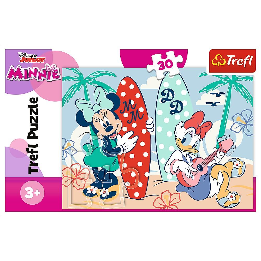 Puzzle Trefl 30 Minnie Minnie La Plaja [3]