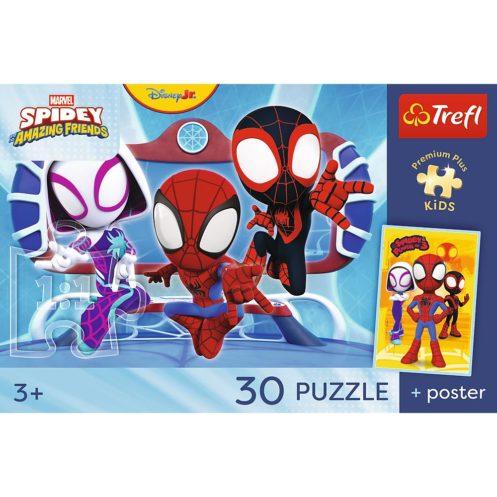 PUZZLE TREFL 30 PREMIUM PLUS KIDS SPIDEY IN ACTIUNE PLUS POSTER [4]
