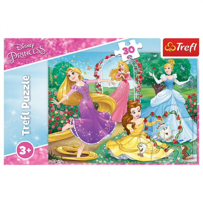 Puzzle Trefl 30 Printese Disney în Grădina Palatului  [3]