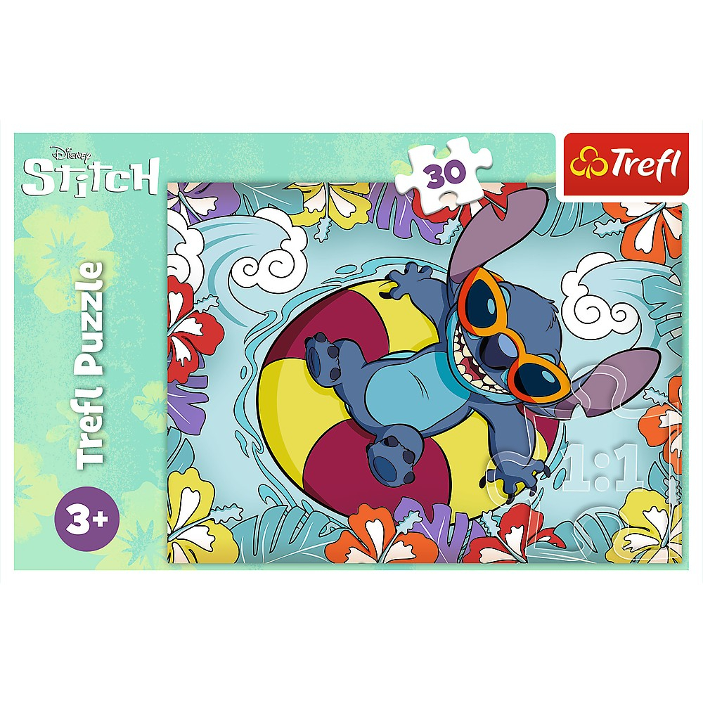 Puzzle Trefl 30 Stitch In Vacanta [3]