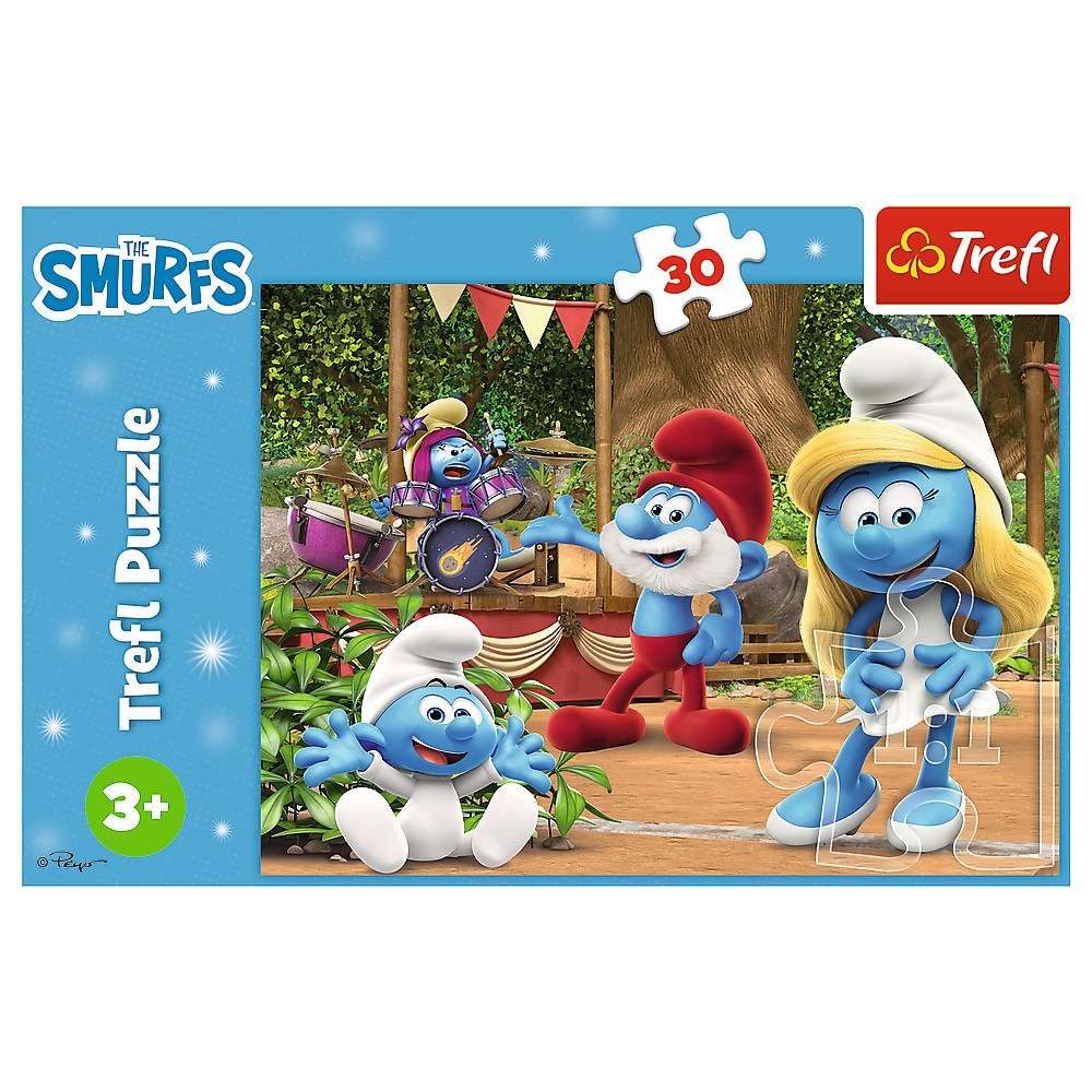 PUZZLE TREFL 30 STRUMFII STRUMFITA SI STRUMFII [3]