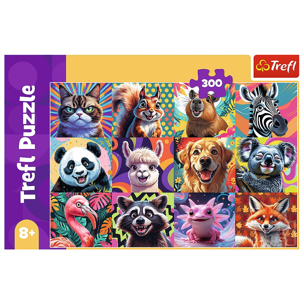PUZZLE TREFL 300 PORTRETE AMUZANTE DE ANIMALE [3]
