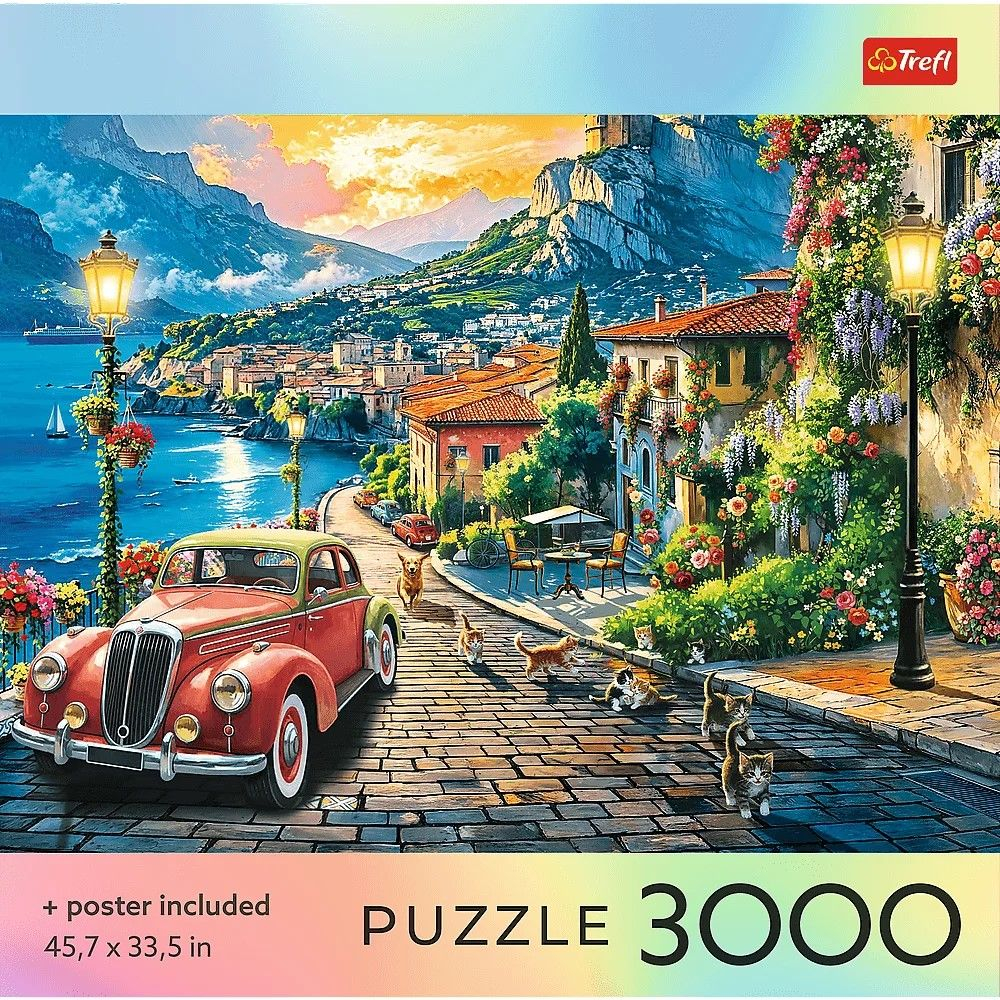 PUZZLE TREFL 3000 COLECTIA SUA ORAS ITALIAN PE MALUL LACULUI POSTER INCLUS [3]