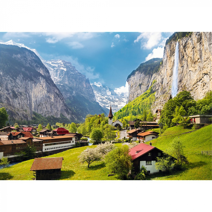 Puzzle Trefl 3000 Orașul Lauterbrunnen Elveția  [2]
