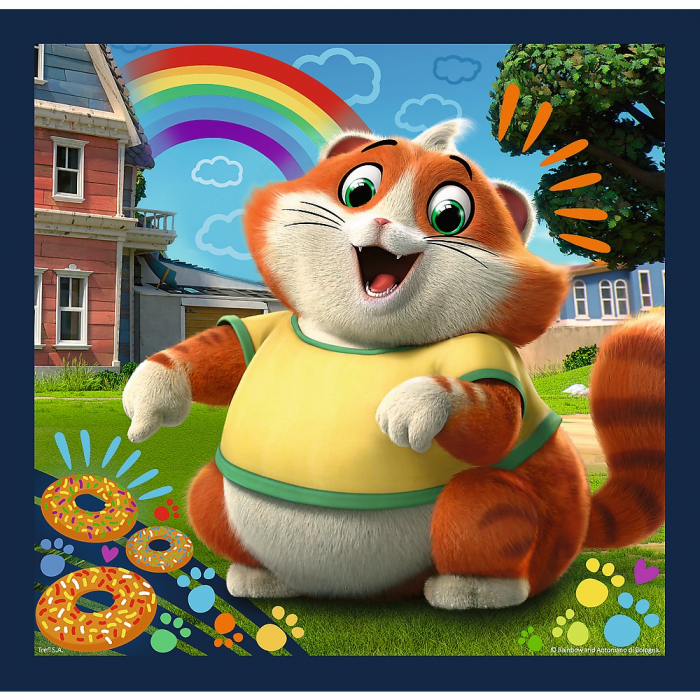 Puzzle Trefl 3in1 44 Cats Pisicile Drăgălașe  [3]