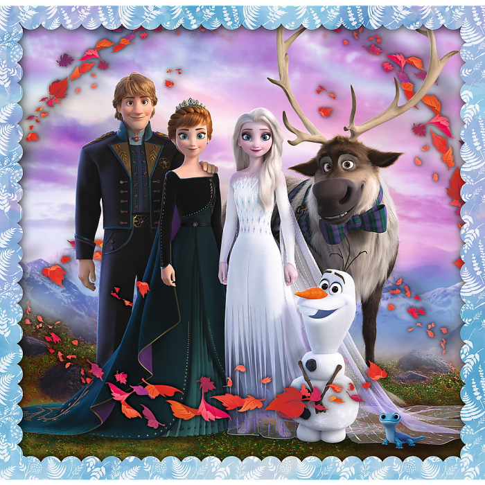 Puzzle Trefl 3 în 1 Frozen 2, Regatul de Gheață  [3]