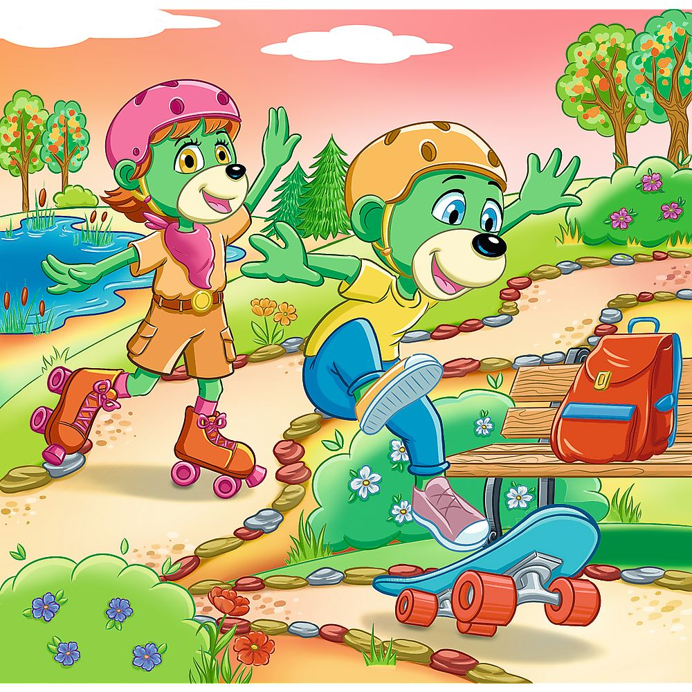 PUZZLE TREFL 3IN1 INTALNIREA FAMILIEI TREFELIK [3]