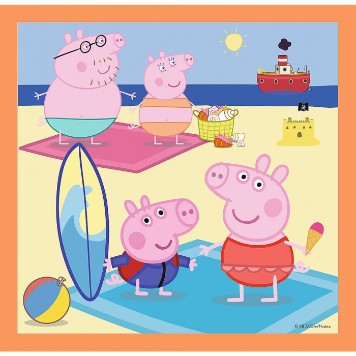 Puzzle Trefl 3 în 1 Inventiva Peppa Pig  [4]