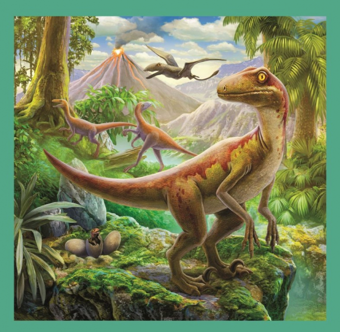 Puzzle Trefl 3in1 Lumea Extraordinară a Dinozaurilor [3]