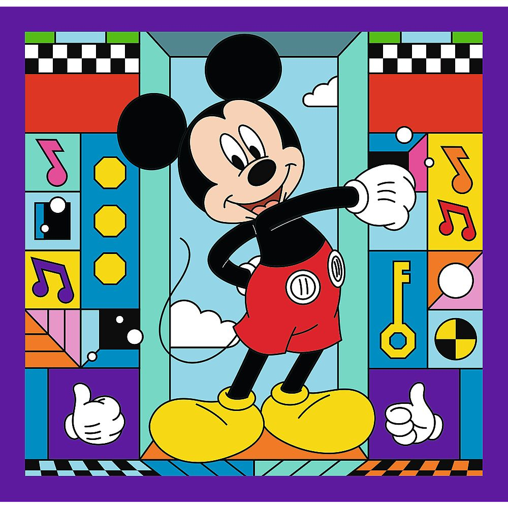 PUZZLE TREFL 3IN1 MICKEY MOUSE SI PRIETENII MICKEY SI ECHIPA LUI VESELA [3]