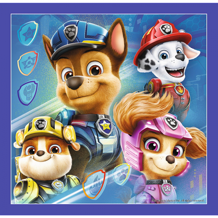 Puzzle Trefl 3in1 Patrula Cățelușilor Gata de Acțiune  [3]