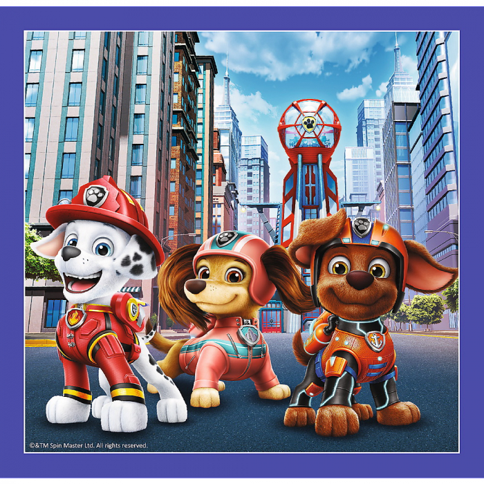Puzzle Trefl 3in1 Patrula Cățelușilor Gata de Acțiune  [2]
