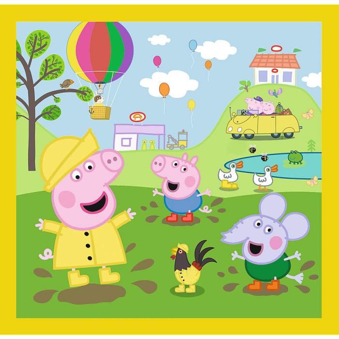 Puzzle Trefl 3 în 1 Peppa Pig, O Zi Aniversară  [4]