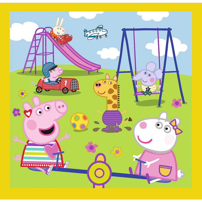 Puzzle Trefl 3 în 1 Peppa Pig, O Zi Aniversară  [3]