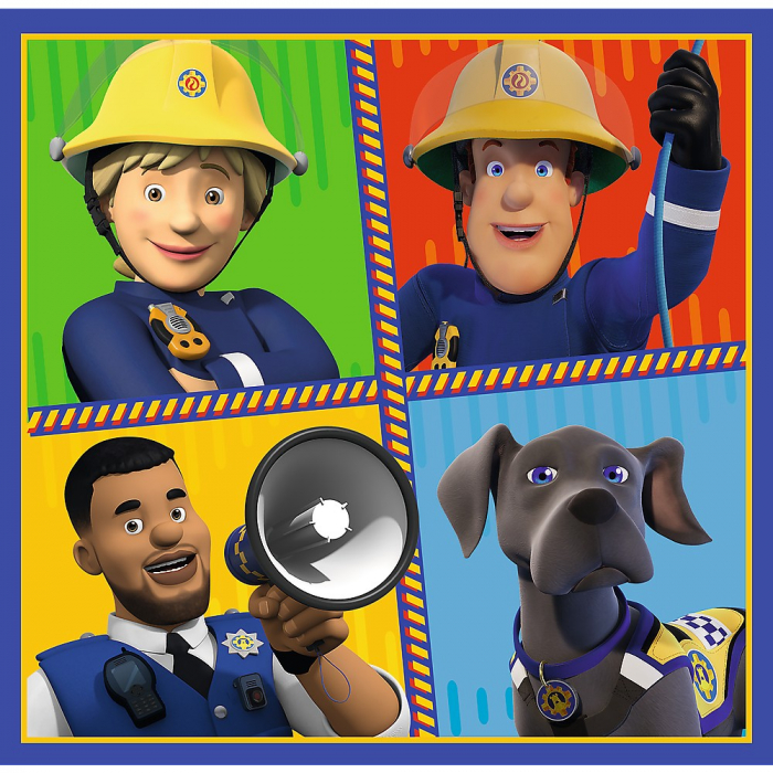 Puzzle Trefl 3in1 Pompierul Sam O Zi din Viața Pompierilor [3]