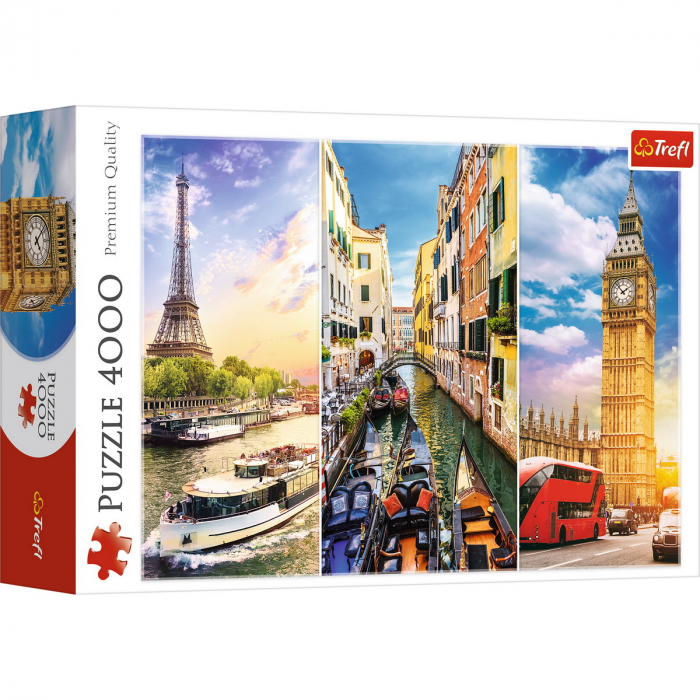 Puzzle Trefl 4000 Calatorie in Europa