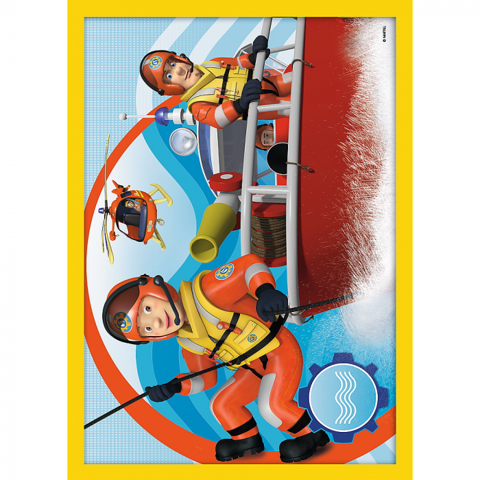 Puzzle Trefl 4 în 1 Ajutoarele Pompierului Sam  [3]