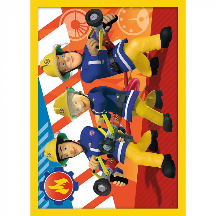 Puzzle Trefl 4 în 1 Ajutoarele Pompierului Sam  [4]