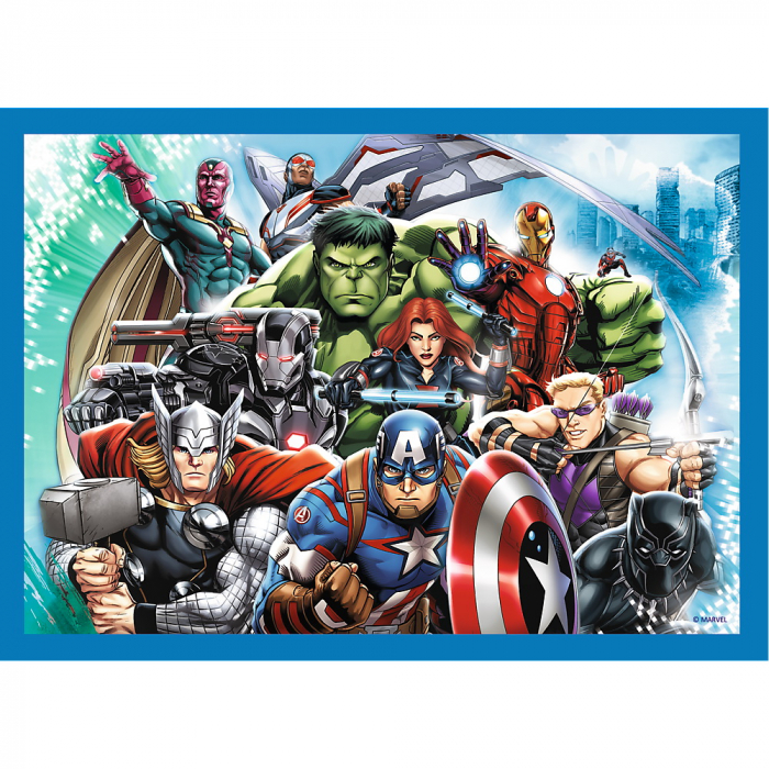 Puzzle Trefl 4 în 1 Avengers - Răzbunătorii Curajoși  [4]