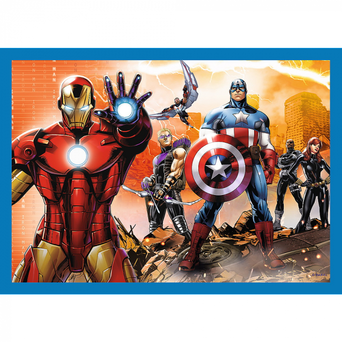 Puzzle Trefl 4 în 1 Avengers - Răzbunătorii Curajoși  [2]