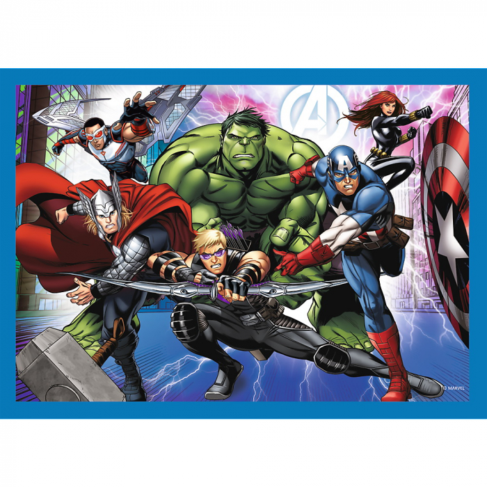 Puzzle Trefl 4 în 1 Avengers - Răzbunătorii Curajoși  [5]