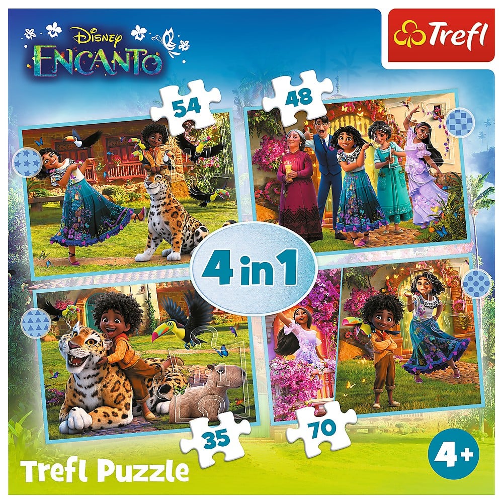 Puzzle Trefl 4 în 1, Encanto - Lumea Magică [6]
